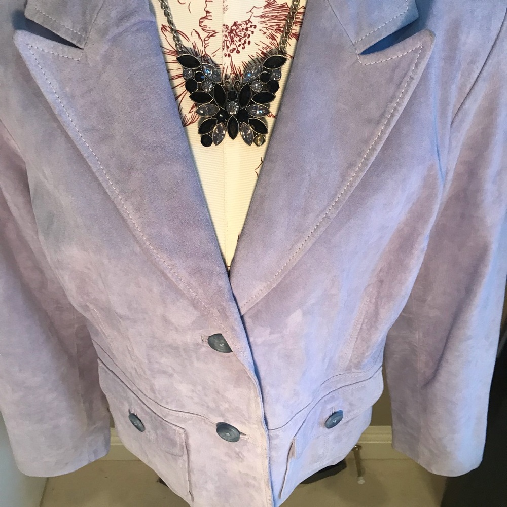 Lavender Soft Leather coat 🎆